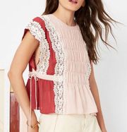 TULAROSA Marla Top Blouse Blush Small