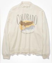 American Eagle Colorado Rocky Mountains Vintage look sweatshirt size XL