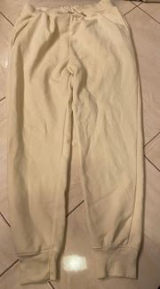 cream sweatpants size large