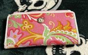 Spartina 449 linen & leather wallet