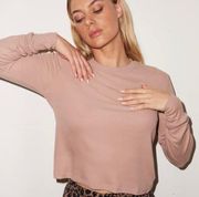 LNA Ribbed Long Sleeve Crew