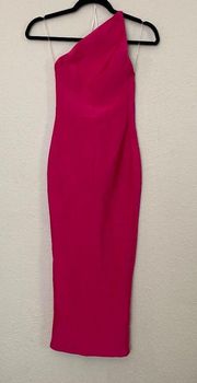 House of CB “Sasha” Hot Pink Midi Bandage Dress NWOT size XS