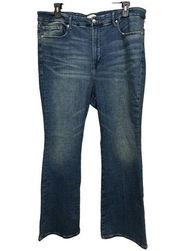 Good American Good Legs Flare Jeans Size 22 High Rise NWT