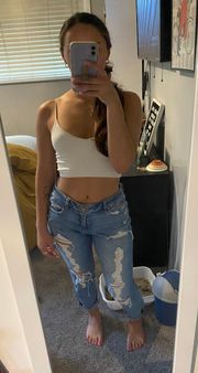 Ripped Girlfriend Jeans
