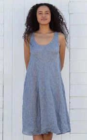 CP Shades Bree Dress in Chambray 100% Linen Size M LIKE NEW