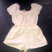 Aerie Festival Small Romper Bohemian Ivory