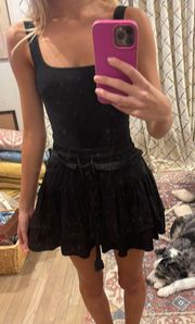 Black Ruffle Skirt