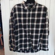 Eddie Bauer Flannel Shirt Green Size XL