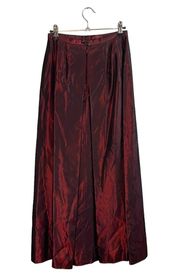 Ann Taylor Maroon Burgundy Shiny Formal Maxi Skirt Shawl Set 2