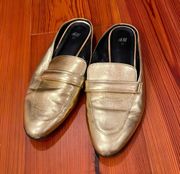 Gold Loafers