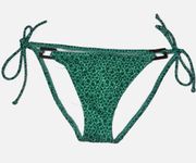 Womens Floral Bathing Suit Bikini Bottom Swimsuit Green S