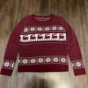 Christmas Sweater Reindeer & Snowflakes