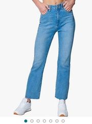 BLANKNYC Varick Kick Flare Jeans Women's Size 27 Blue Organic Cotton Stretch