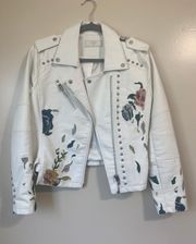 BlankNYC White Leather Jacket 