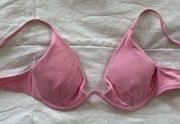 pink underwire bikini top