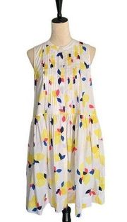 Kate Spade Lemon Zest Pintuck Cotton Blend Career Sheath Dress Medium