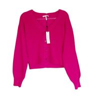 NWT BCBGeneration Sweater Fuzzy Cardigan in Fuchsia