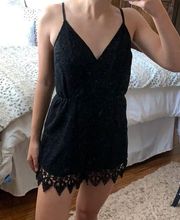 Mustard Seed Black lace romper