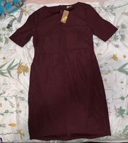 Cremieux burgundy dress NWT