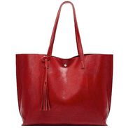 Large Red Tote Bag