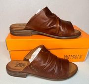 Miz Mooz Leather Slide Sandals - Dandelion brandy casual classic comfy outdoor