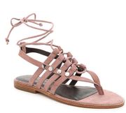 Rebecca Minkoff Evonne Leather Lace Up Gladiator Sandals Rose Pink Size 7.5