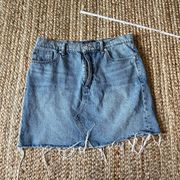 lucky brand denim mini skirt size 10