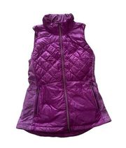 Lululemon Down For A Run Violet Goose Down  Quilted Puffer Vest Women’s Size 8