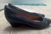 Clarks Artisan Wedge Heel Leather Upper Size 7