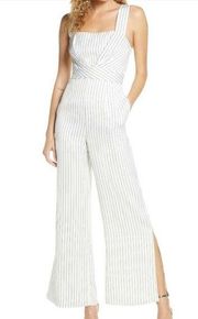 NWT Foxiedox Striped Flared Leg Jumpsuit