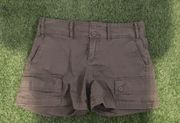 olive green khaki cargo shorts