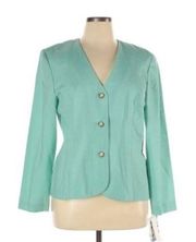 Leslie Fay pale green, NWT, button down bl…