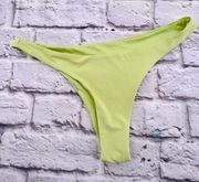 NWOT Stone Fox Swim Free People Enki Bikini Bottom Medium Lime Green Brief Cut