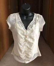 International Concepts Petite Blouse Size Small