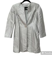 Adrienne vittadine silver jacket  Size 4