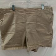 J.Jill: Khaki- elastic waist, pockets- size 2X