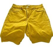 d. Jeans Mustard Bermuda Shorts XL 33" x 10"