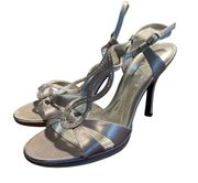 The Touch of Nina sparkle silver high heels sz 10