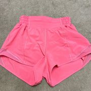 Lulu lemon High Rise 2.5 length hotty hot shorts