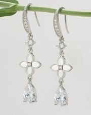 NWT Wedding Earrings for Brides, Bridesmaids, Cubic Zirconia Bridal