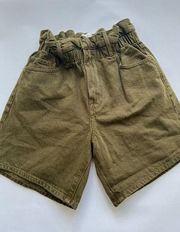 Frame Elastic Waist Denim Short Size XS