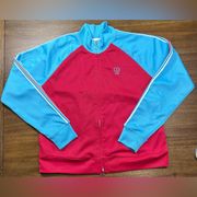 Izod Movement Jogging Jacket Color Blue/Red Size L