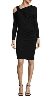 Vince Camuto ruched cold shoulder bodycon. NWT