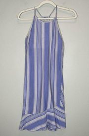 Patagonia Alpine Valley Dress Periwinkle Striped Size XS