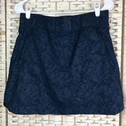 Orvis Women’s Blue Embossed Patterned Pull On Skort Size Small