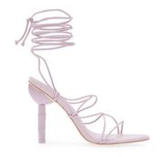 Cult Gaia Soleil Lace Up Strappy Heel Sandals, Purple EU Size 42 Retail $388