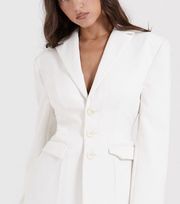 House of Cb Sariah Ivory Contour Tailored Blazer