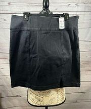 SO size 17 juniors black mini Jean skirt - 2435