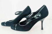 Coach Lauryn Suede Kitten Heel Pumps