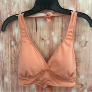 Merona Peach Orange Halter Bikini Top